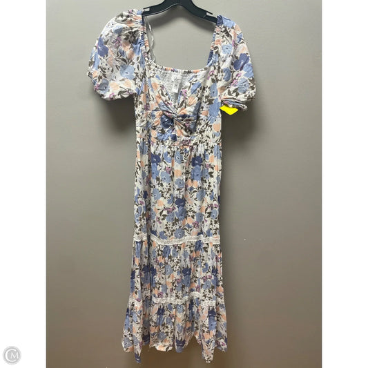 Dress Casual Maxi By Japna In Floral Print, Size: M
