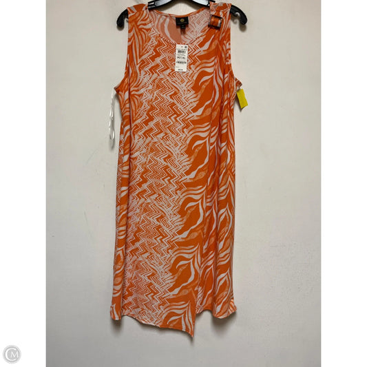 Dress Casual Midi By Jm Collections In Orange, Size: Xl