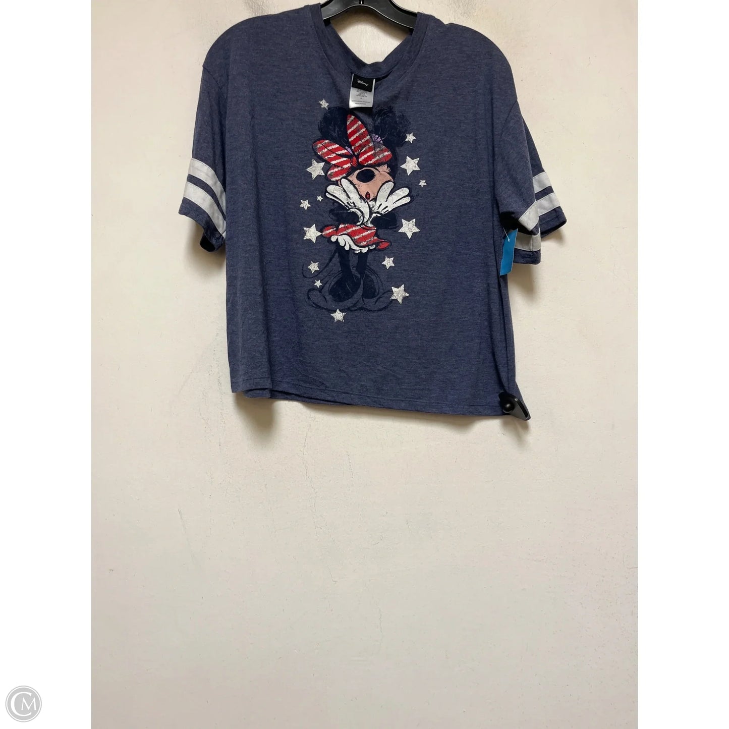 Top Short Sleeve By Disney In Purple, Size: L