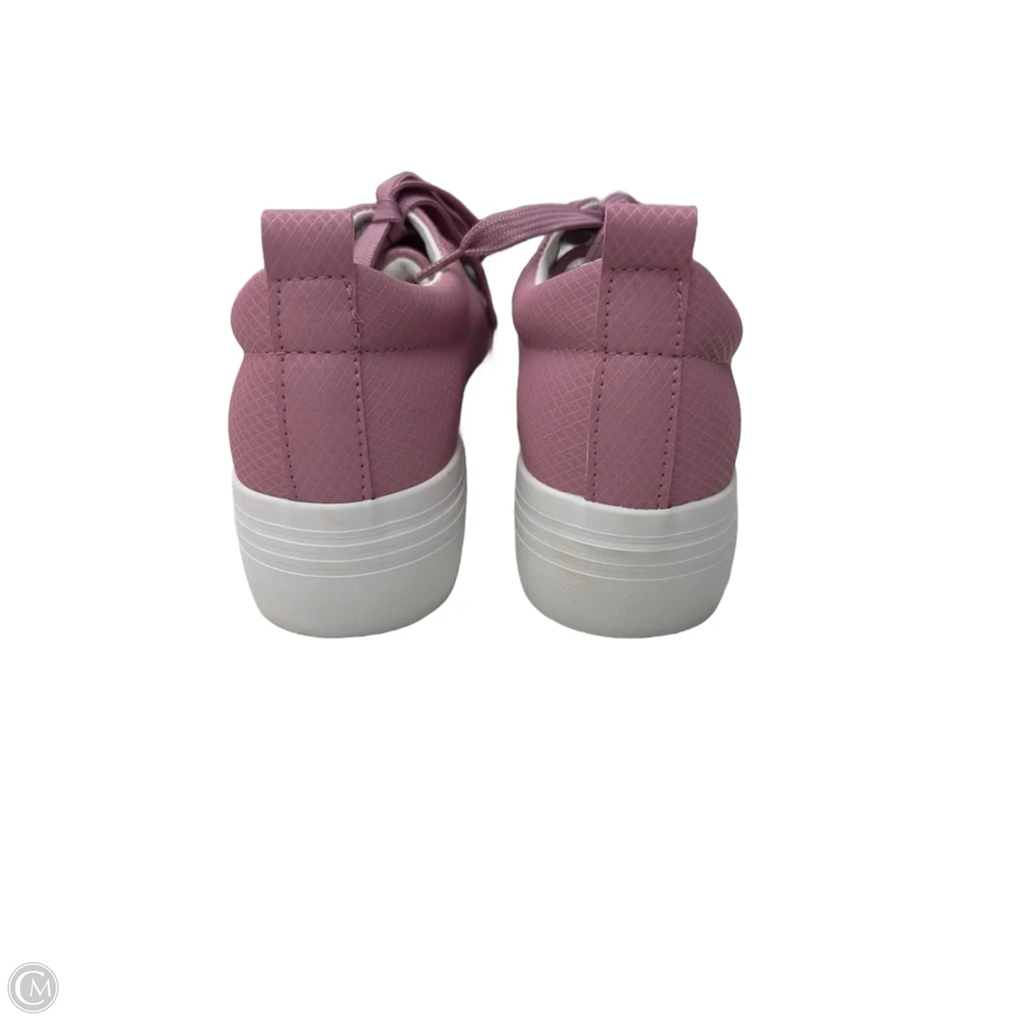 Shoes Heels Platform By Clothes Mentor In Pink & White, Size: 7