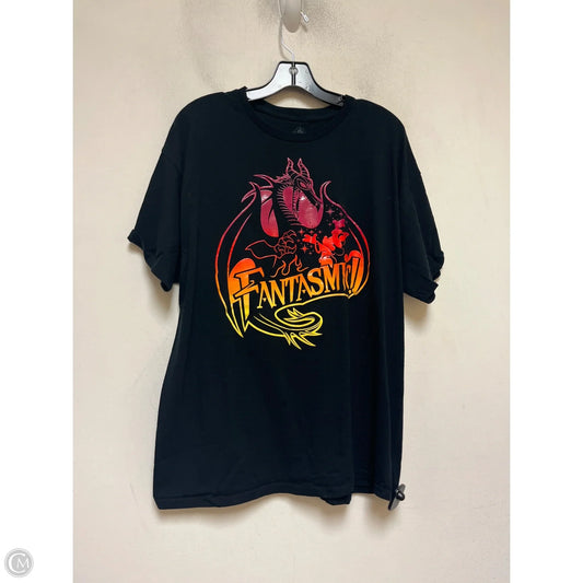 Top Short Sleeve Basic By Disney In Black, Size: Xl