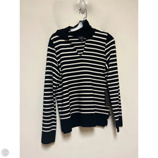 Top Long Sleeve By Cyrus In Striped Pattern, Size: Xs