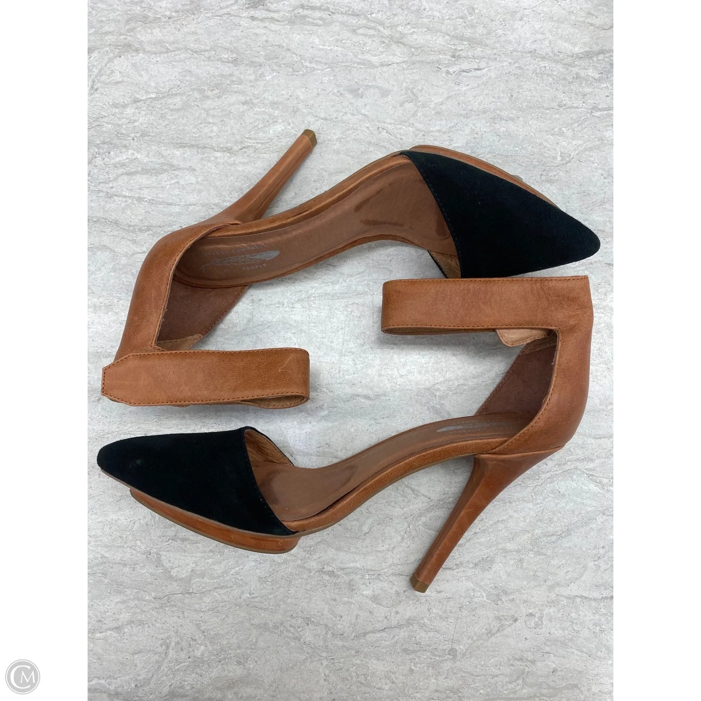 Shoes Heels Stiletto By Jeffrey Campbell In Black & Tan, Size: 7