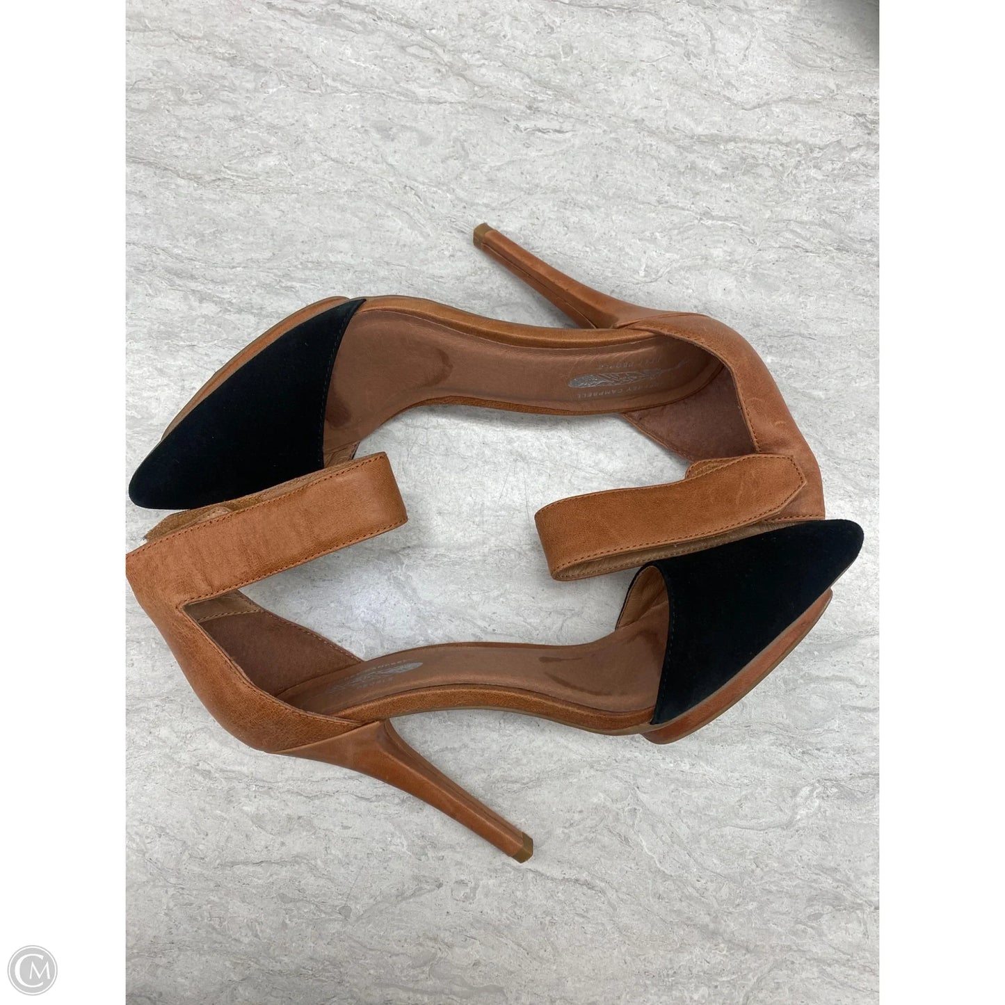 Shoes Heels Stiletto By Jeffrey Campbell In Black & Tan, Size: 7