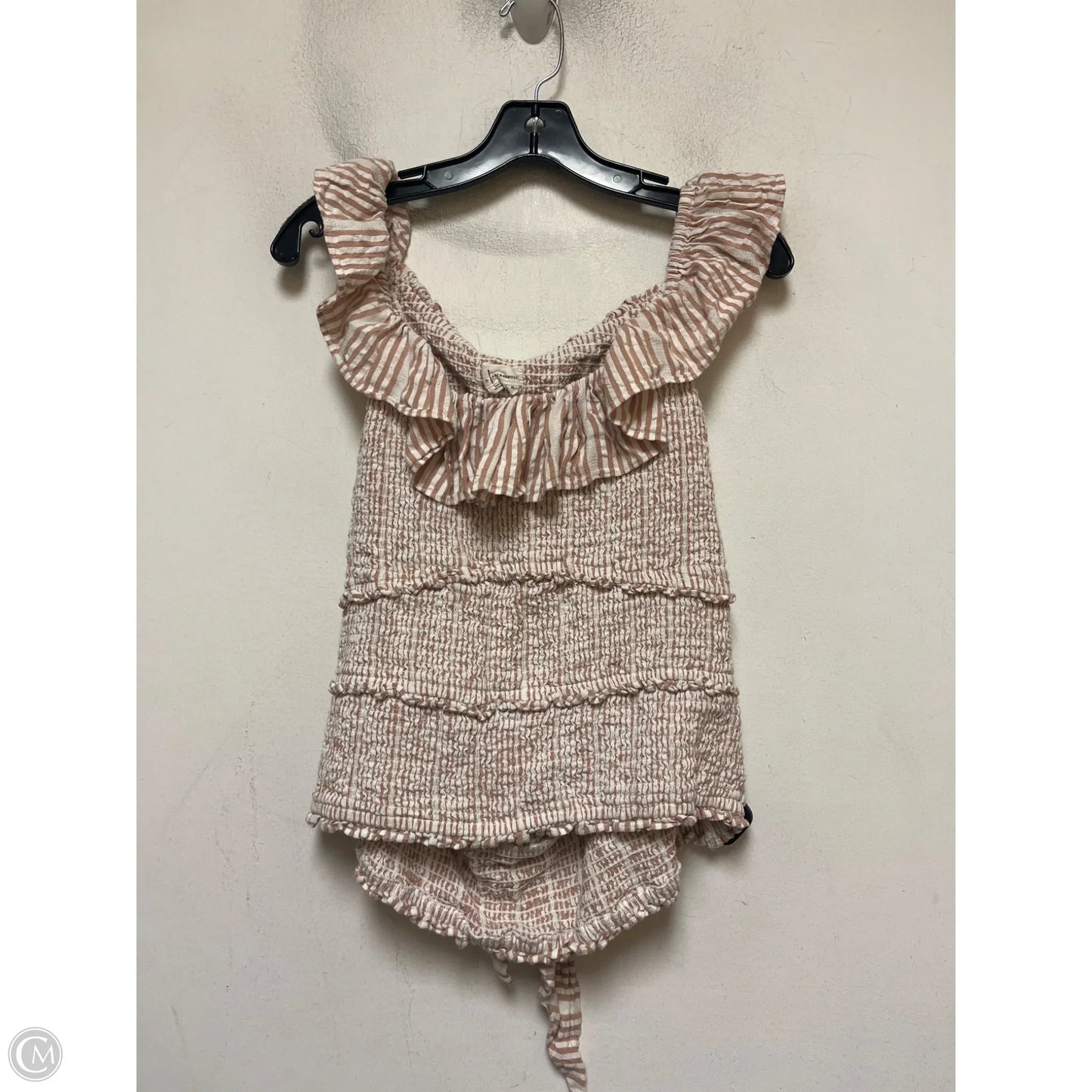 Top Sleeveless By Anthropologie In Striped Pattern, Size: Xl