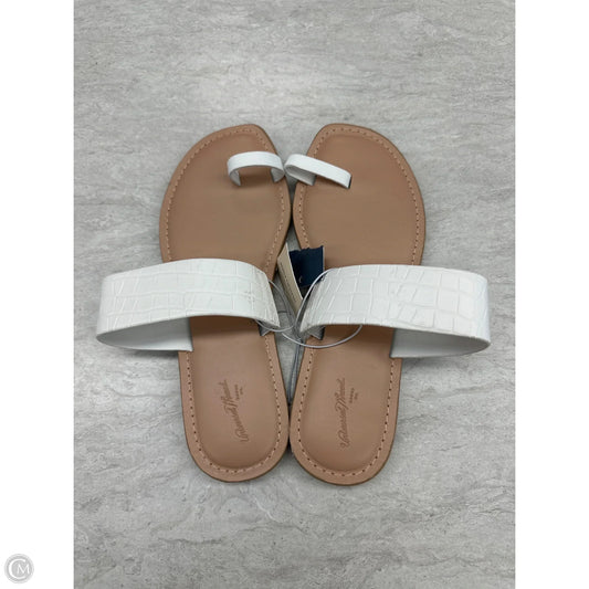 Sandals Flats By Universal Thread In White, Size: 7