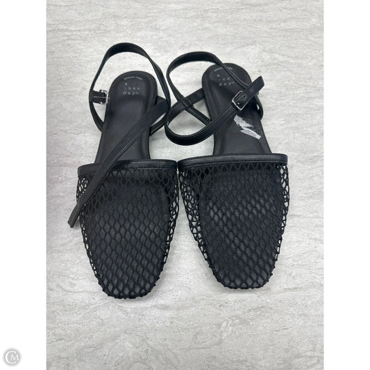Sandals Flats By A New Day In Black, Size: 11