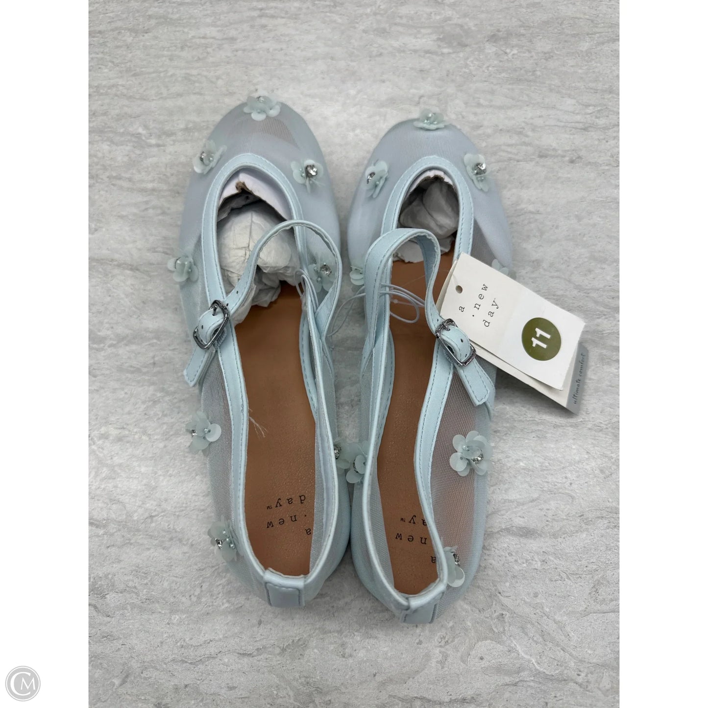 Shoes Flats By A New Day In Blue, Size: 11