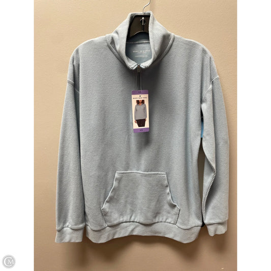 Athletic Top Long Sleeve Collar By Marc New York In Blue, Size: Xs
