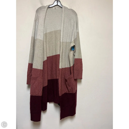 Cardigan By Maurices In Maroon, Size: 3x