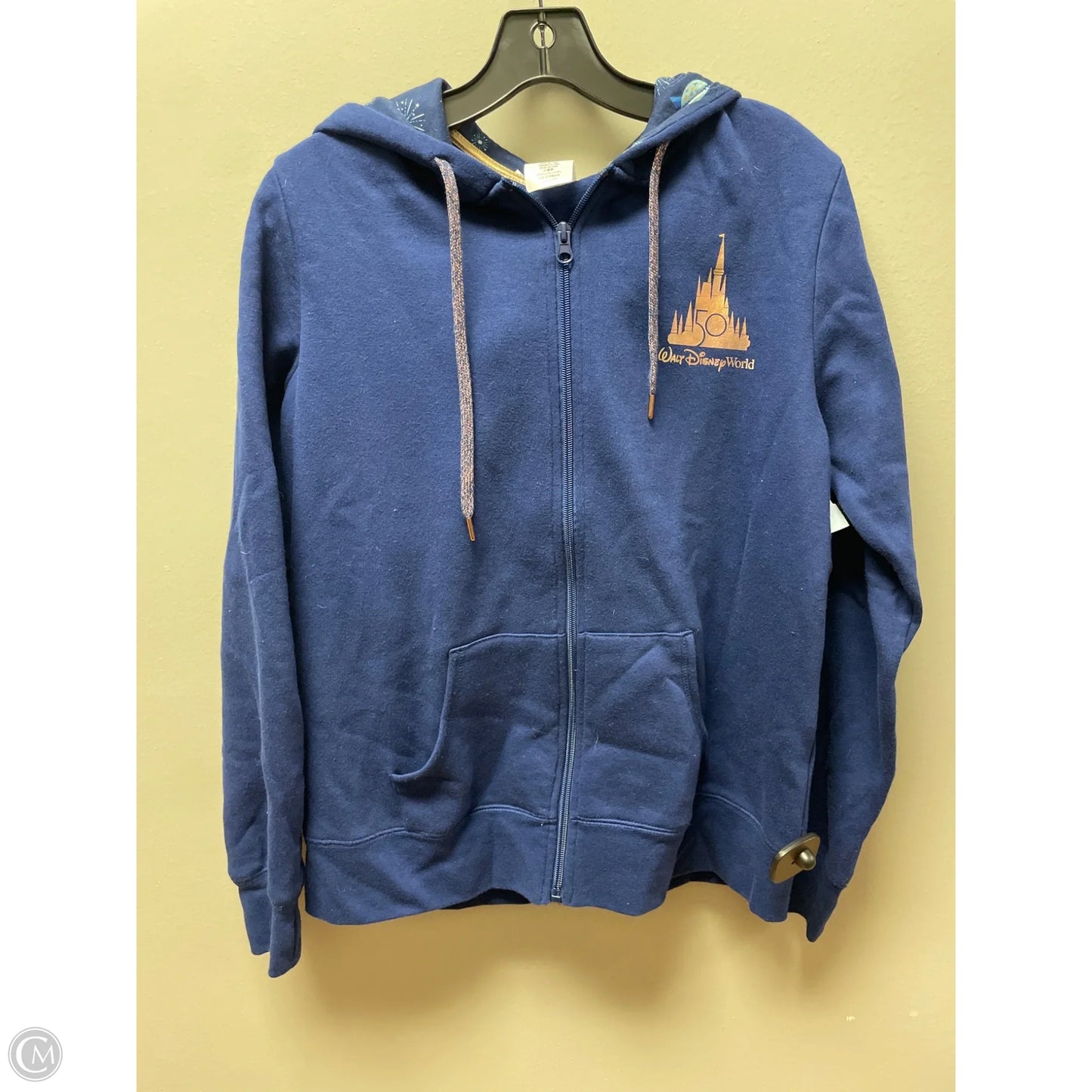 Sweatshirt Hoodie By Disney In Blue, Size: L