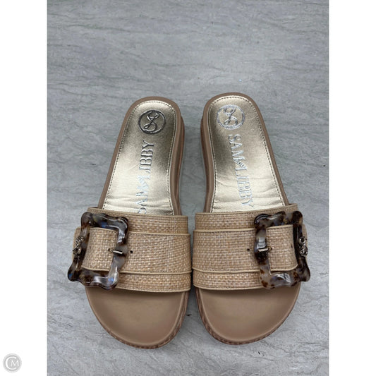Sandals Flats By Sam And Libby In Tan, Size: 6.5