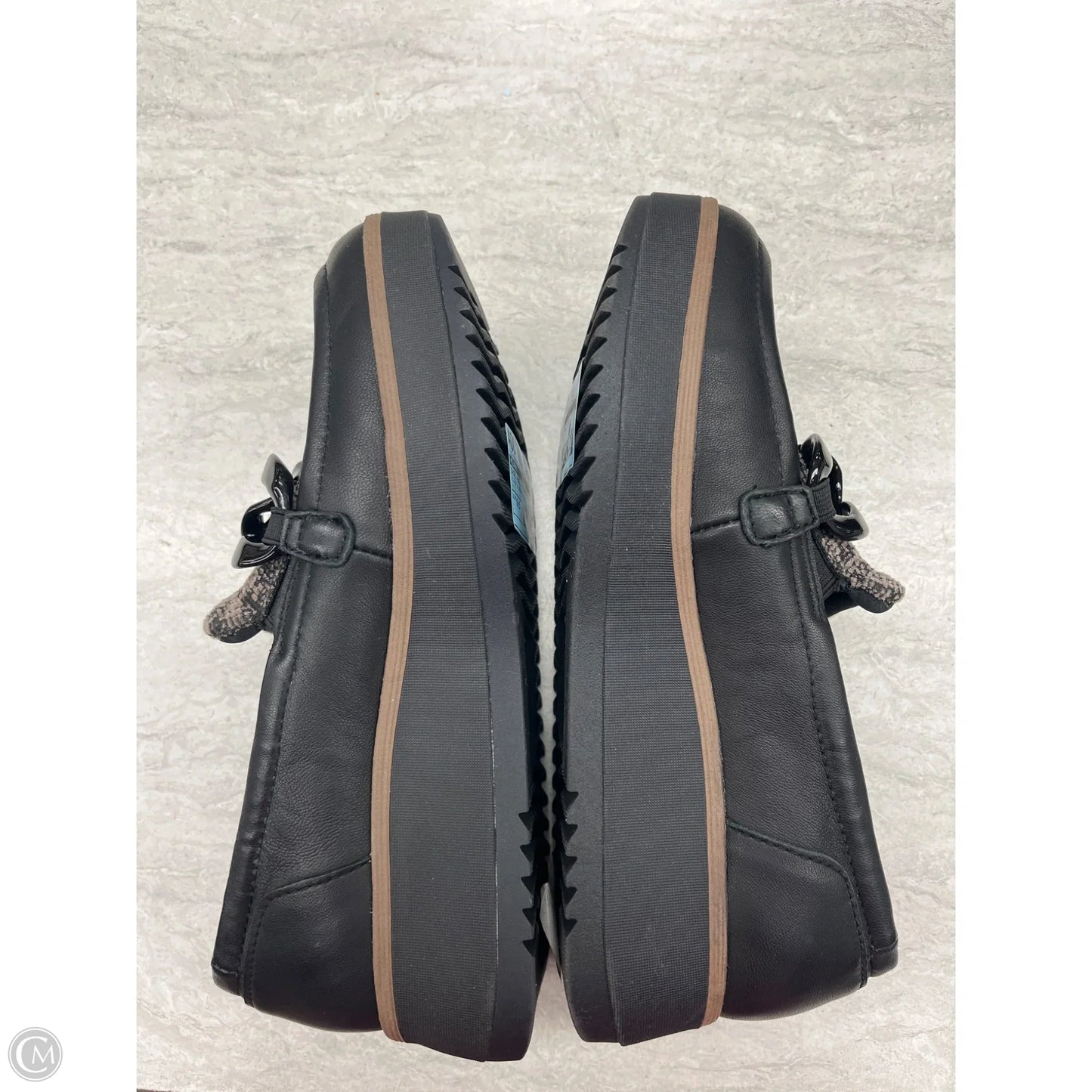 Shoes Heels Platform By Clarks In Black & Brown, Size: 6.5