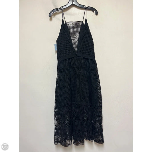 Dress Casual Midi By Cynthia Rowley In Black, Size: M