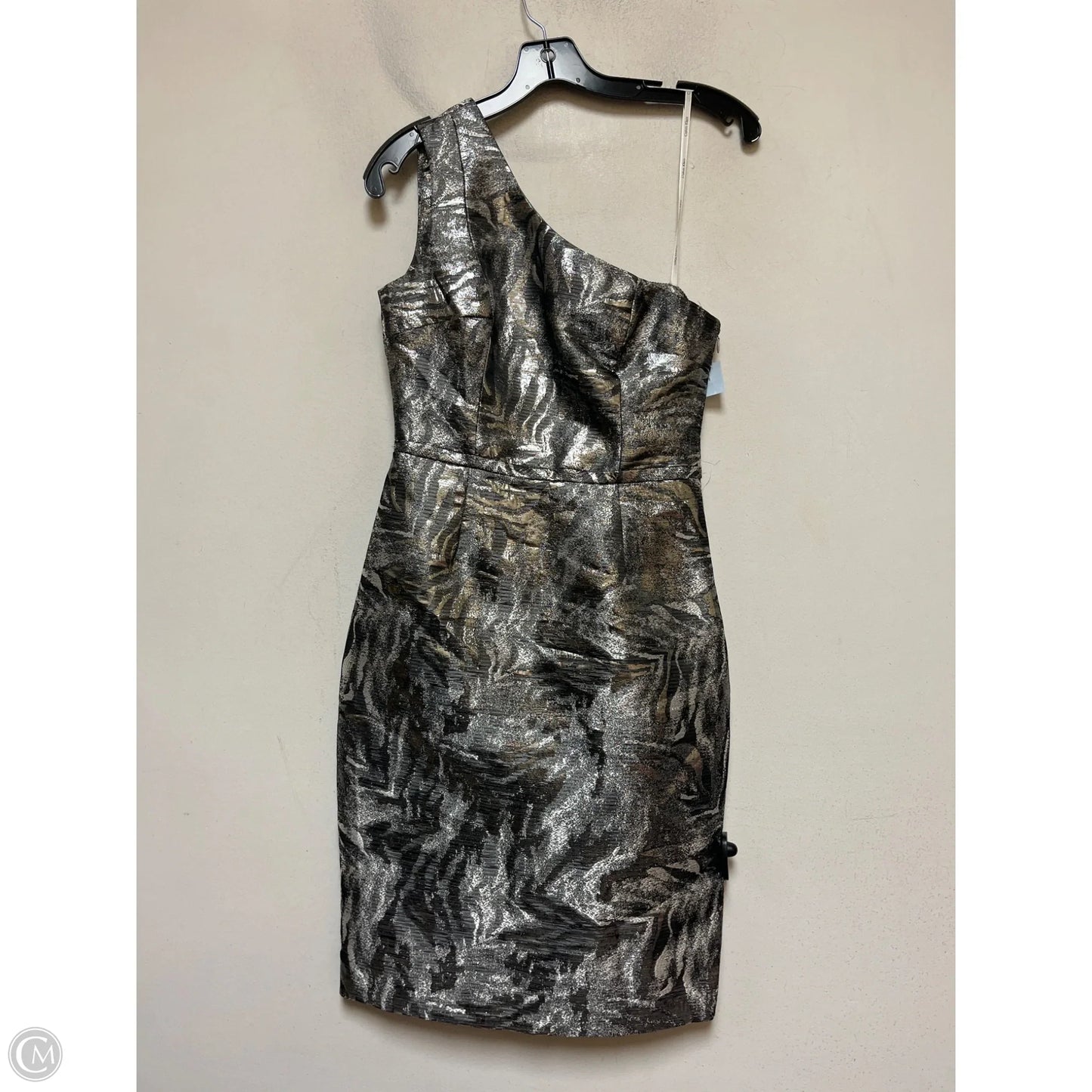Dress Casual Short By Calvin Klein In Silver, Size: Xs