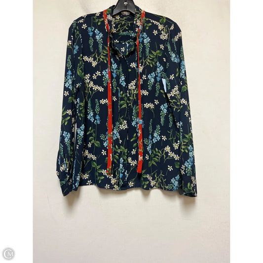 Top Long Sleeve By Tommy Hilfiger In Floral Print, Size: S
