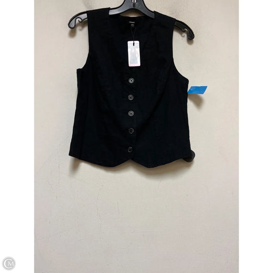 Vest Other By Express In Black, Size: S