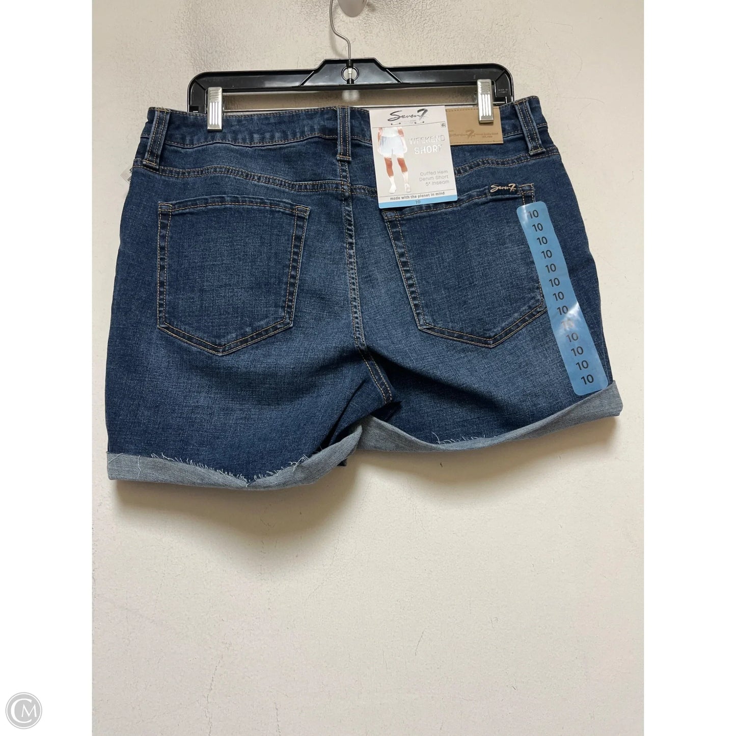 Shorts By Seven 7 In Blue Denim, Size: 10