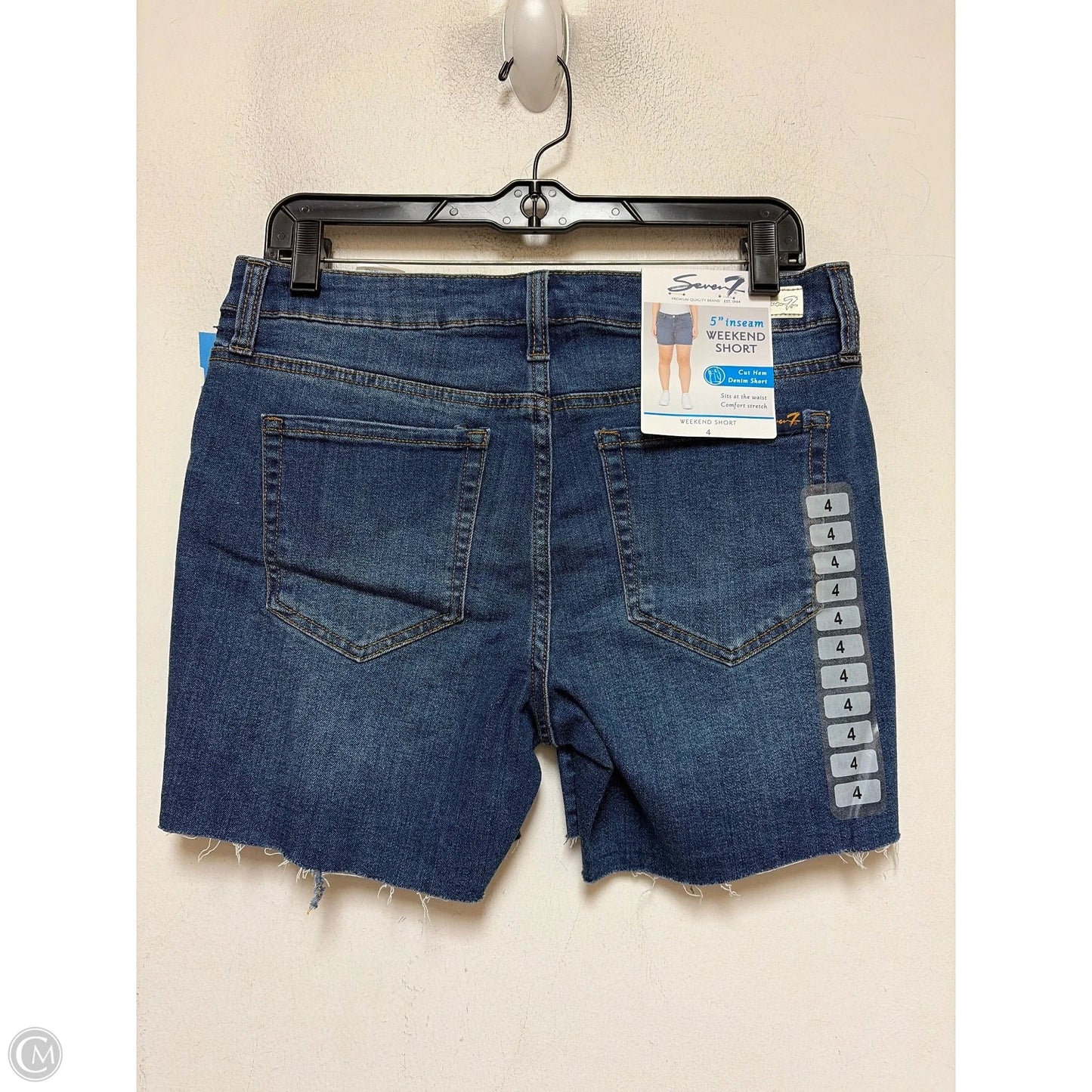Shorts By Seven 7 In Blue Denim, Size: 4