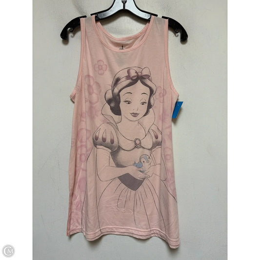 Top Sleeveless Basic By Disney In Pink, Size: L