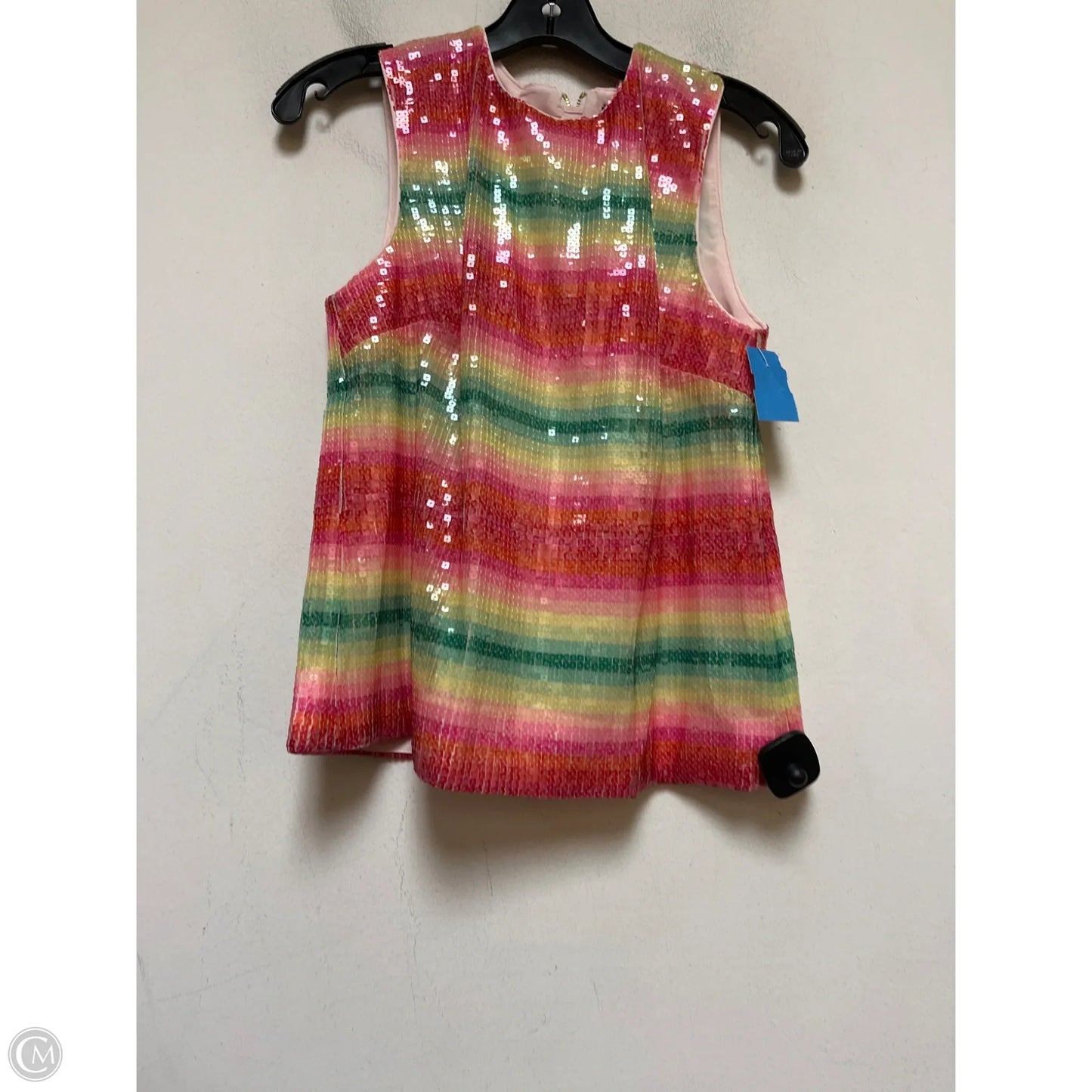 Top Sleeveless By J. Crew In Green & Pink, Size: Xs