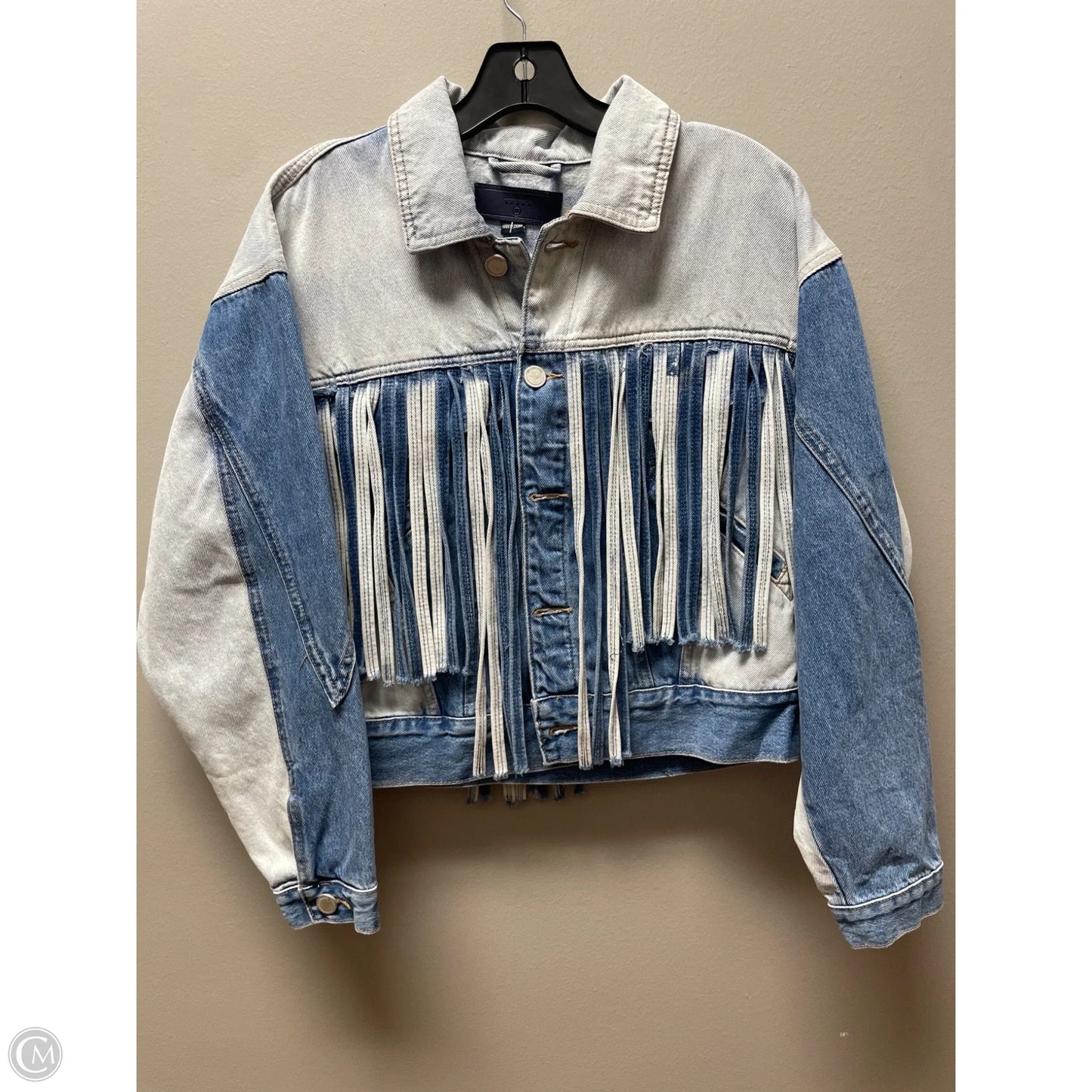 Jacket Denim By Blanknyc In Ombre Print, Size: M