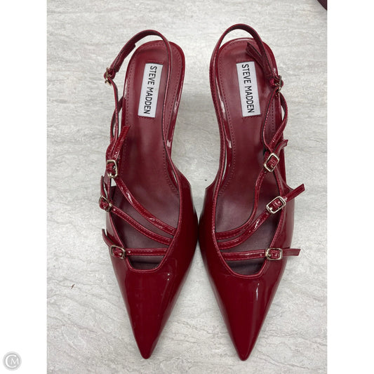 Shoes Heels Kitten By Steve Madden In Red, Size: 9
