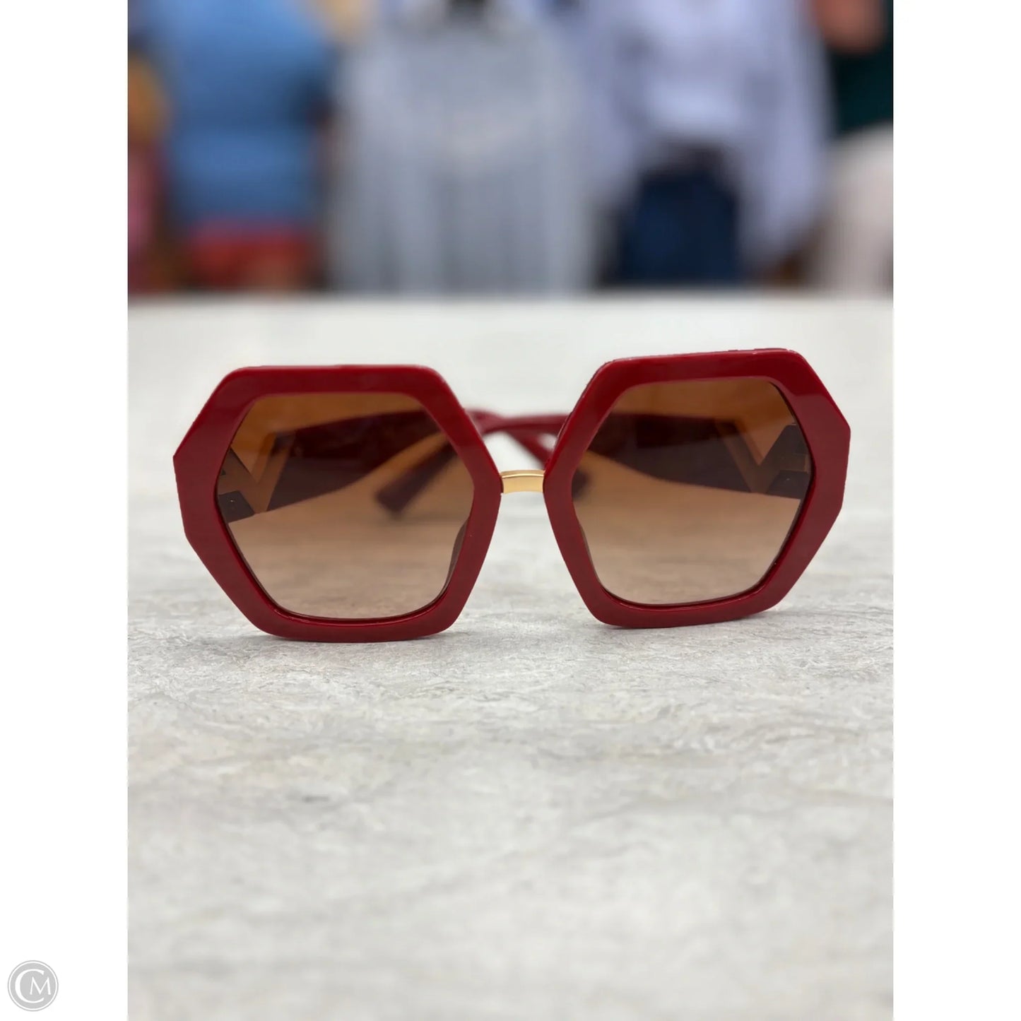 Sunglasses Luxury Designer By Valentino-garavani, Size: Large