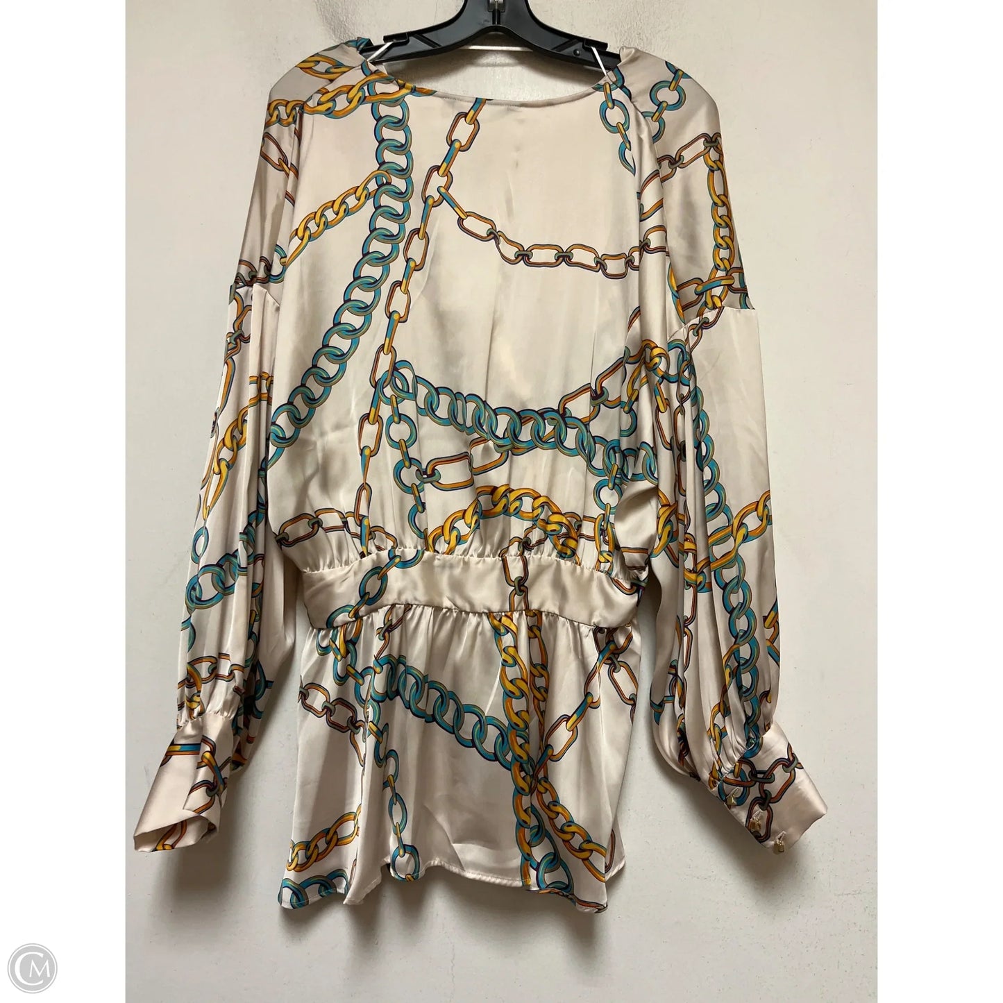Top Long Sleeve By Zara In Cream, Size: Xl
