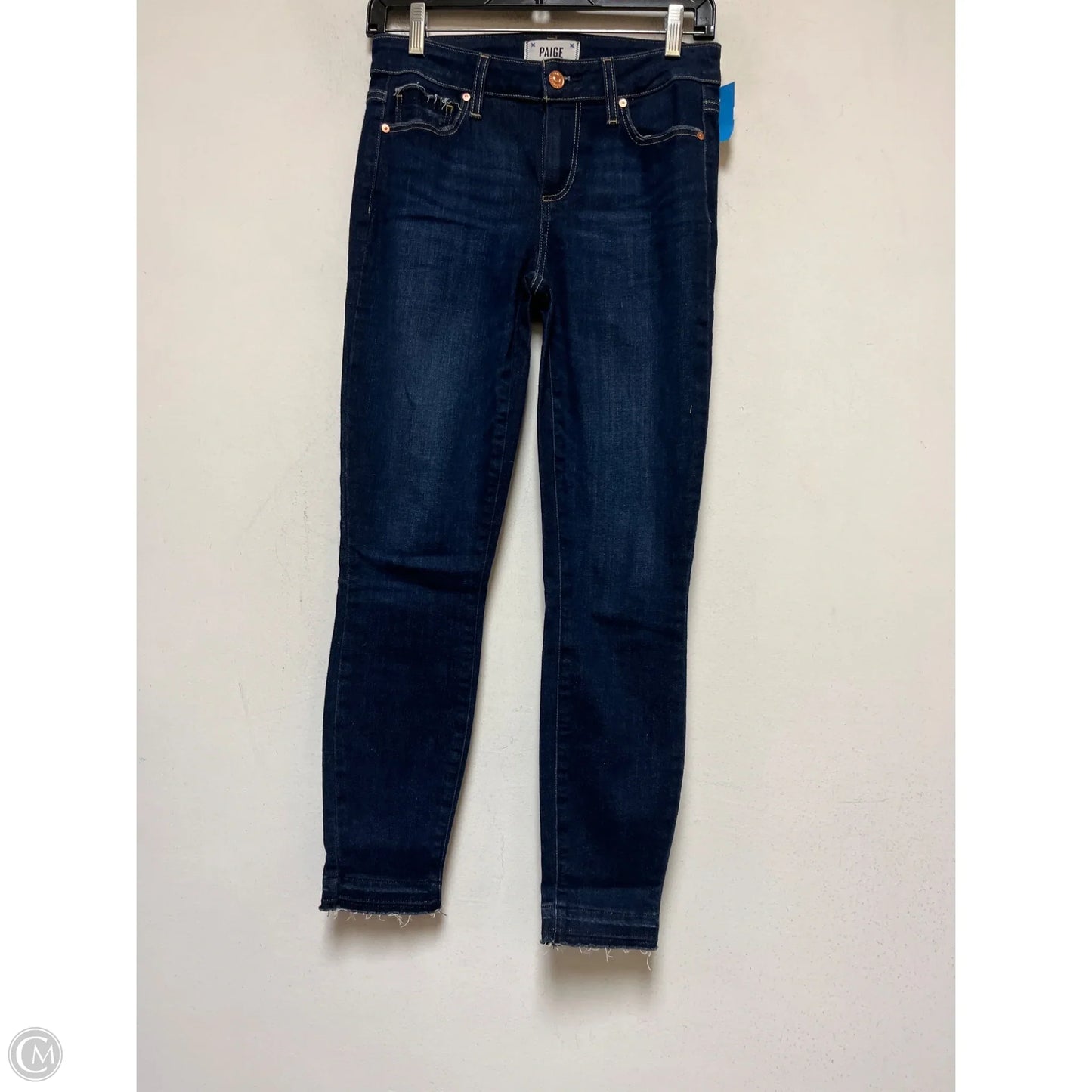Jeans Skinny By Paige In Blue Denim, Size: 4