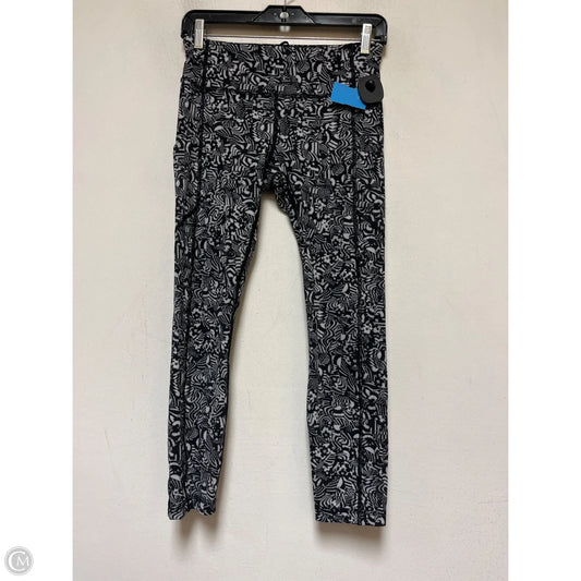 Athletic Leggings By Lululemon In Black & White, Size: 6