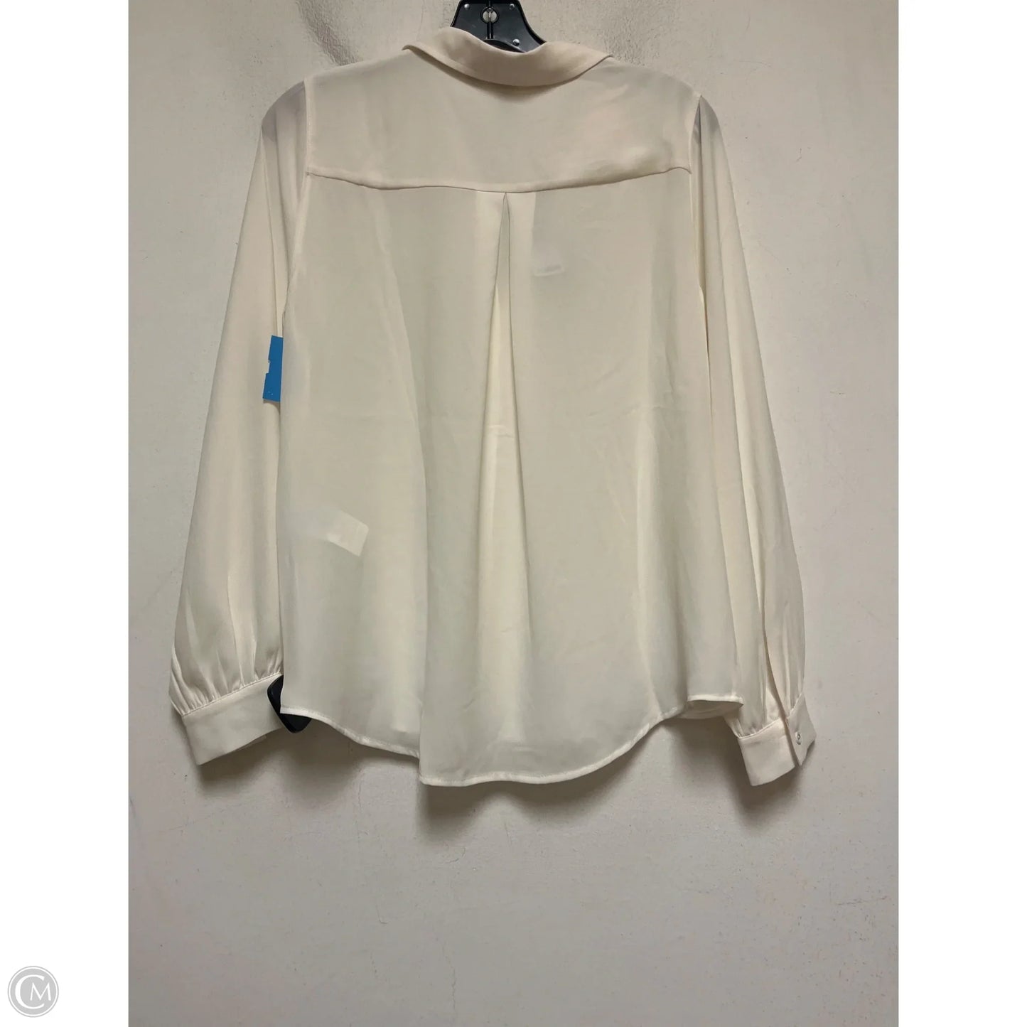 Top Long Sleeve By White House Black Market In Cream, Size: S
