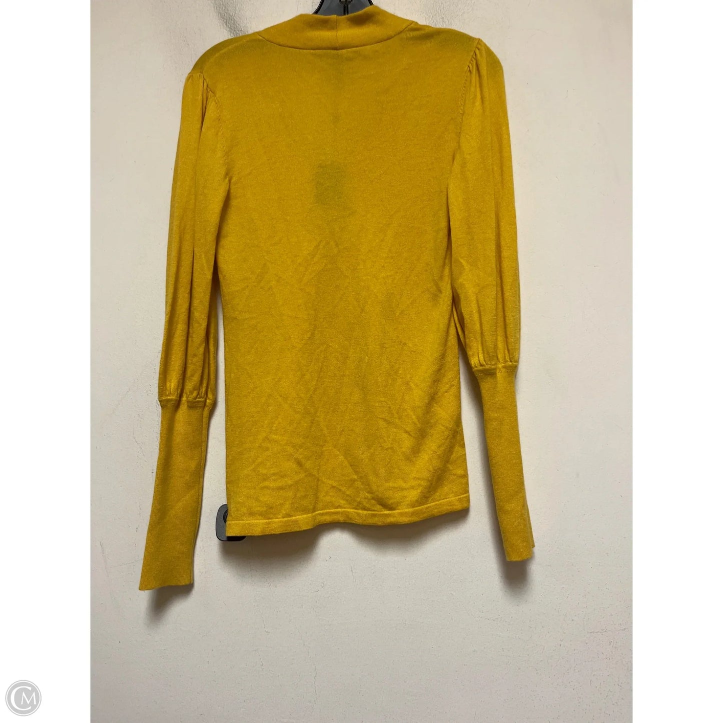 Top Long Sleeve By Bcbgmaxazria In Yellow, Size: S