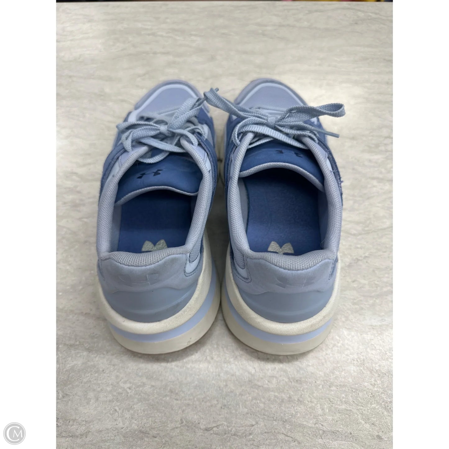 Shoes Sneakers By Under Armour In Blue, Size: 9