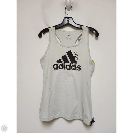 Athletic Tank Top By Adidas In Green, Size: S