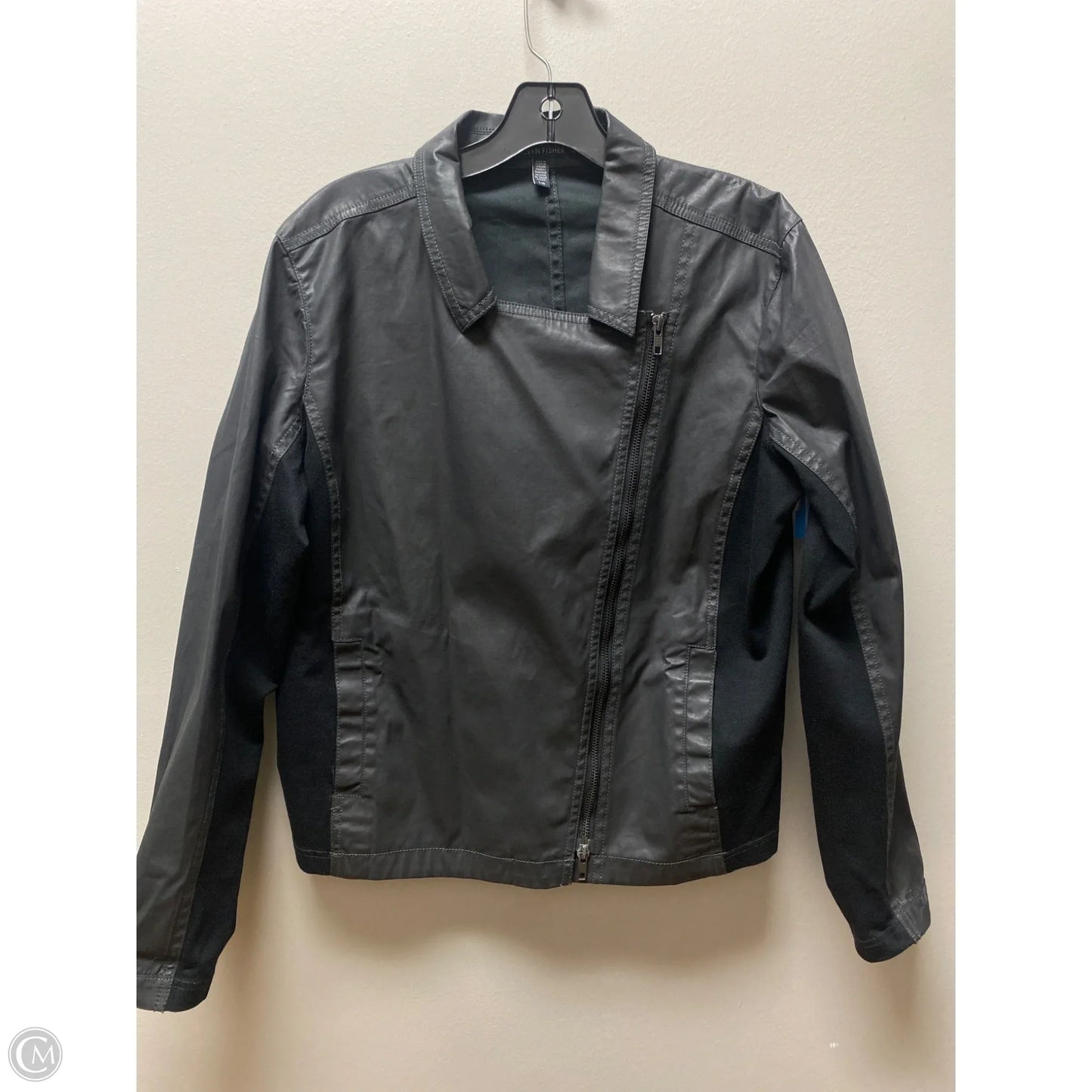 Jacket Other By Eileen Fisher In Black, Size: L