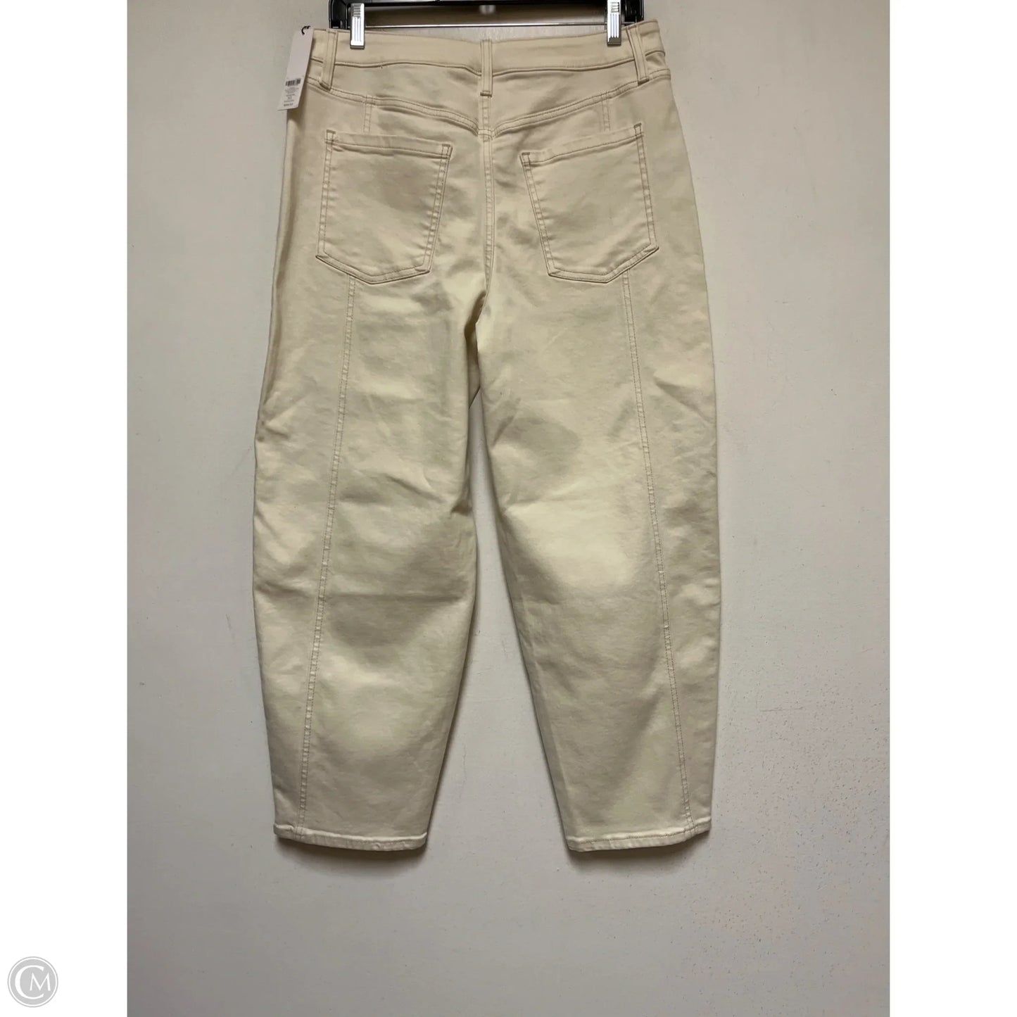 Jeans Boot Cut By Chicos In Cream Denim, Size: 8