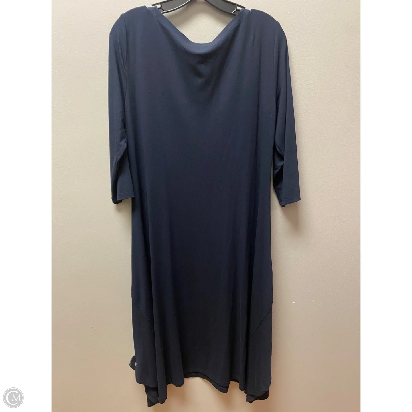Dress Casual Midi By Eileen Fisher In Navy, Size: M