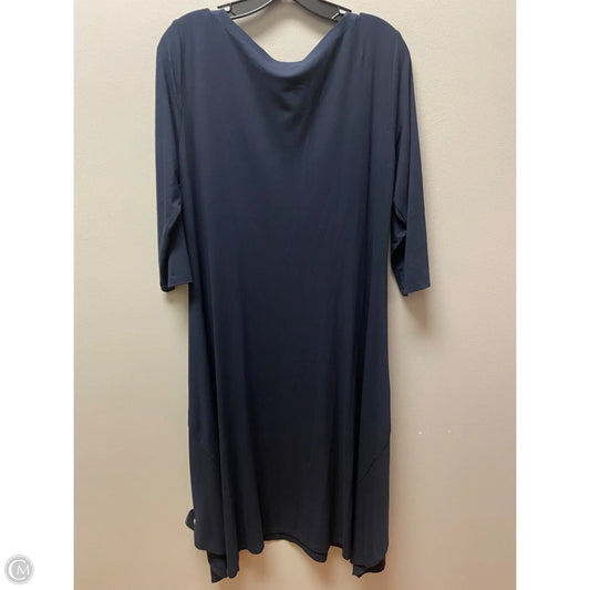Dress Casual Midi By Eileen Fisher In Navy, Size: M