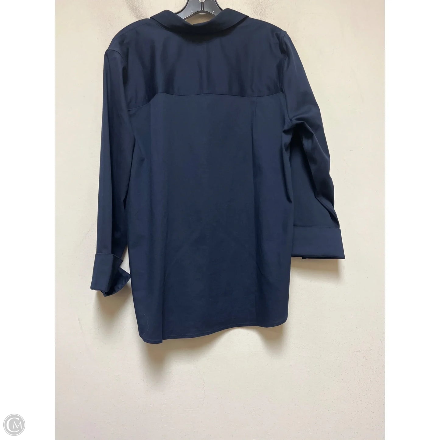 Top Long Sleeve By Chicos In Navy, Size: L