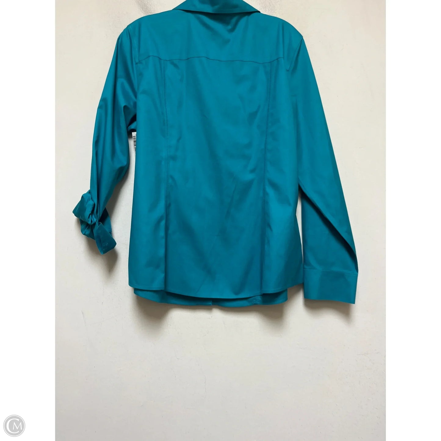 Top Long Sleeve By Chicos In Teal, Size: L