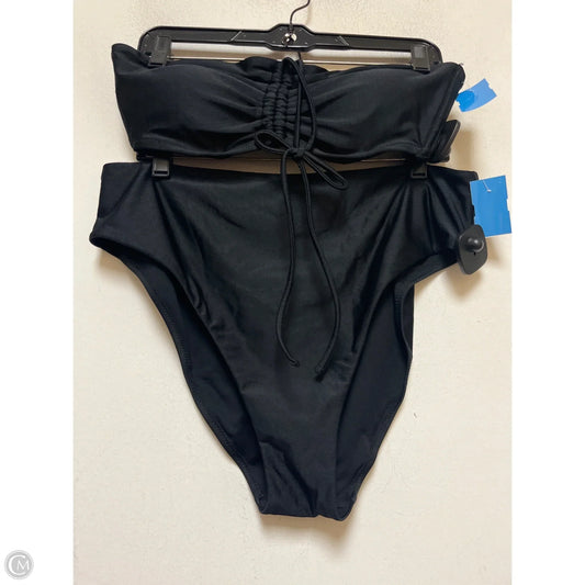 Swimsuit 2pc By Shade & Shore In Black, Size: Xl
