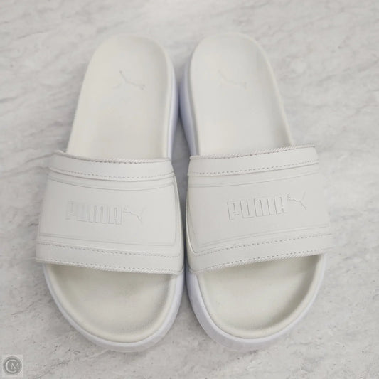 Sandals Flats By Puma In Cream & White, Size: 6