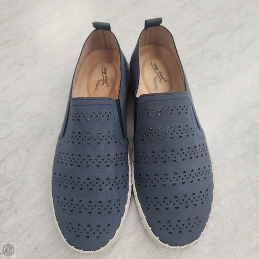 Shoes Flats By Easy Street In Navy, Size: 6