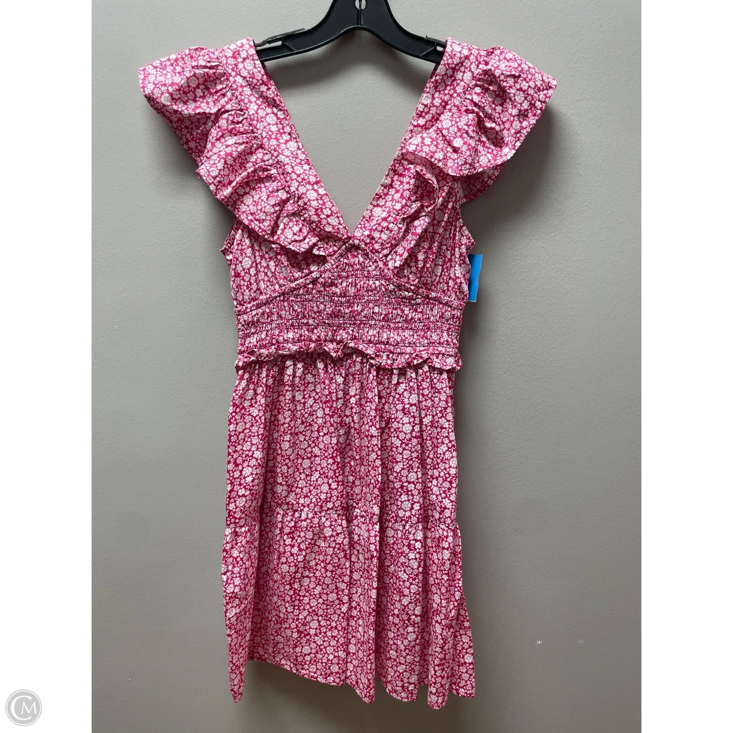 Dress Casual Short By Gap In Pink & White, Size: S