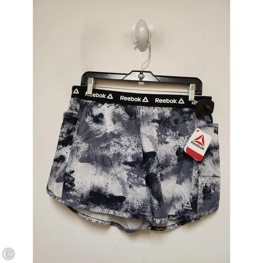 Athletic Shorts By Reebok In Black & Grey, Size: L