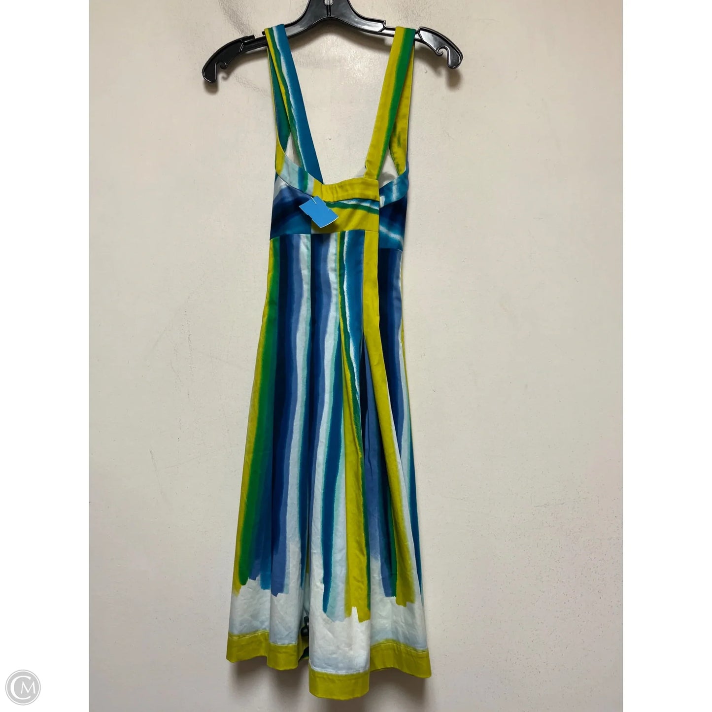 Dress Casual Short By Calvin Klein In Blue & Green, Size: S