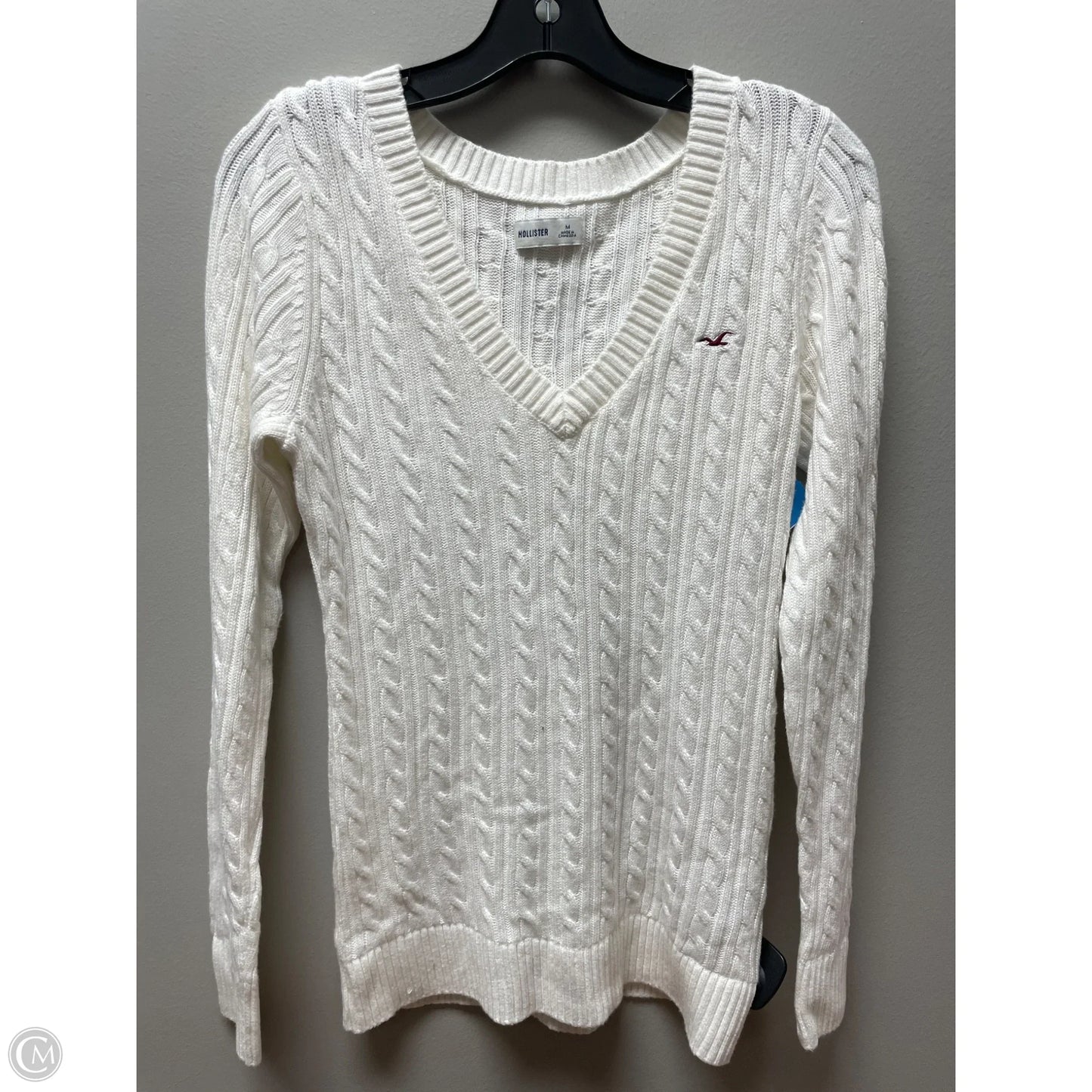 Sweater By Hollister In Cream, Size: M