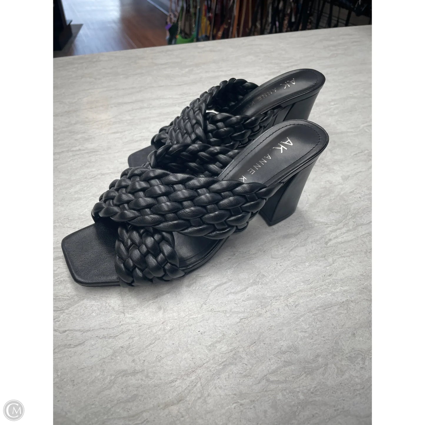 Sandals Heels Block By Anne Klein In Black, Size: 6.5