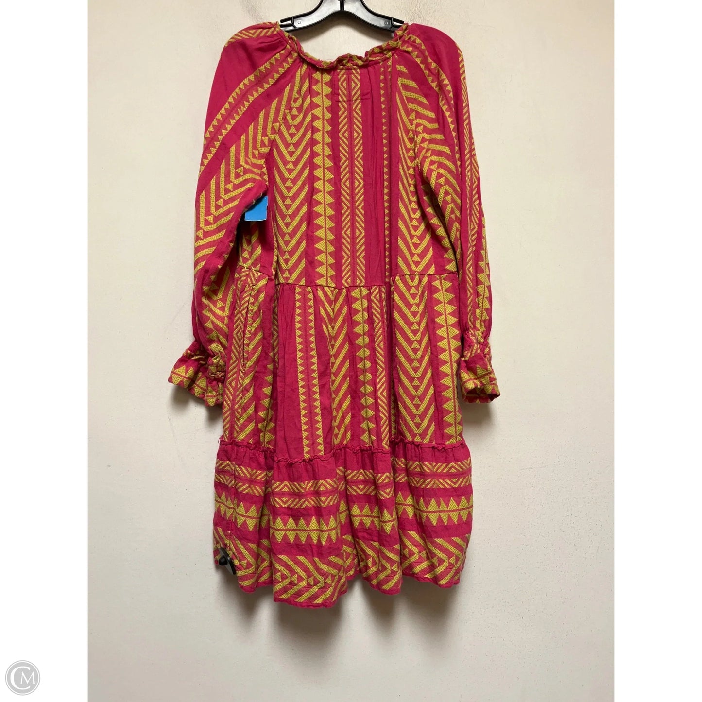 Dress Casual Short By Maeve In Pink & Yellow, Size: M